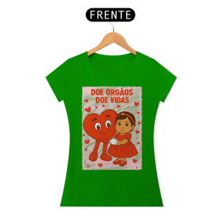 Nome do produto Camiseta Baby Long - Doe Órgãos - Doe Vidas