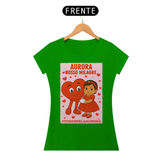Nome do produto Camiseta Baby Long - Aurora - Nosso Milagre - #TODOSPELAAURORA