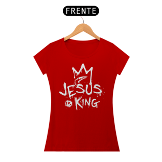 Nome do produto Camiseta Baby Long - Jesus Is King