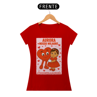 Nome do produto Camiseta Baby Long - Aurora - Nosso Milagre - #TODOSPELAAURORA