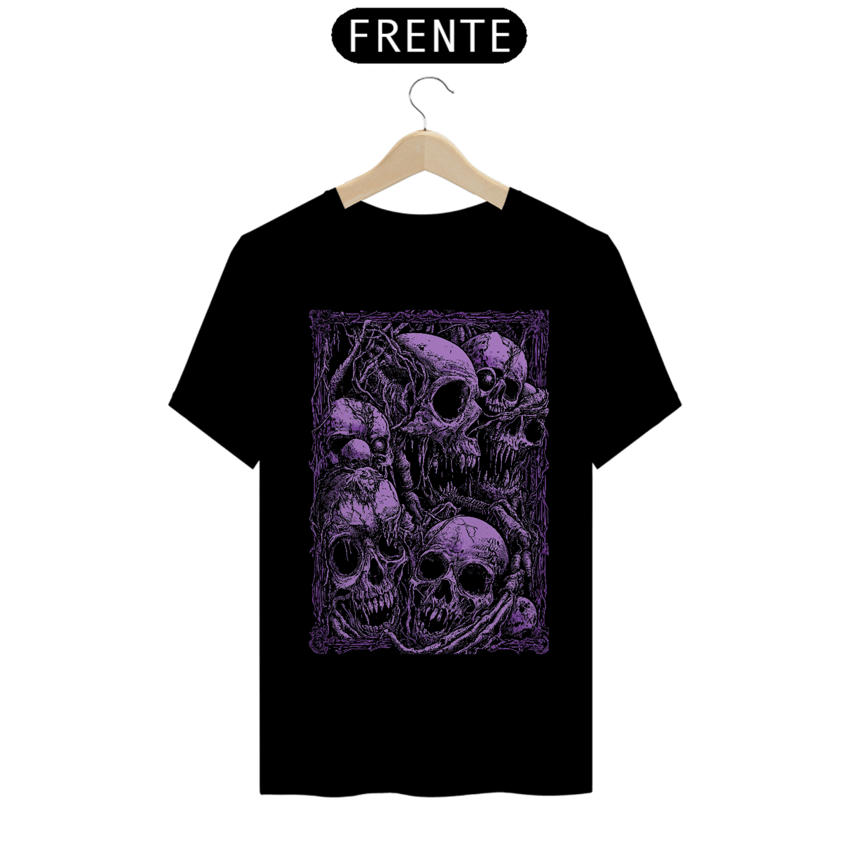 Nome do produto: Camiseta Purple Skull