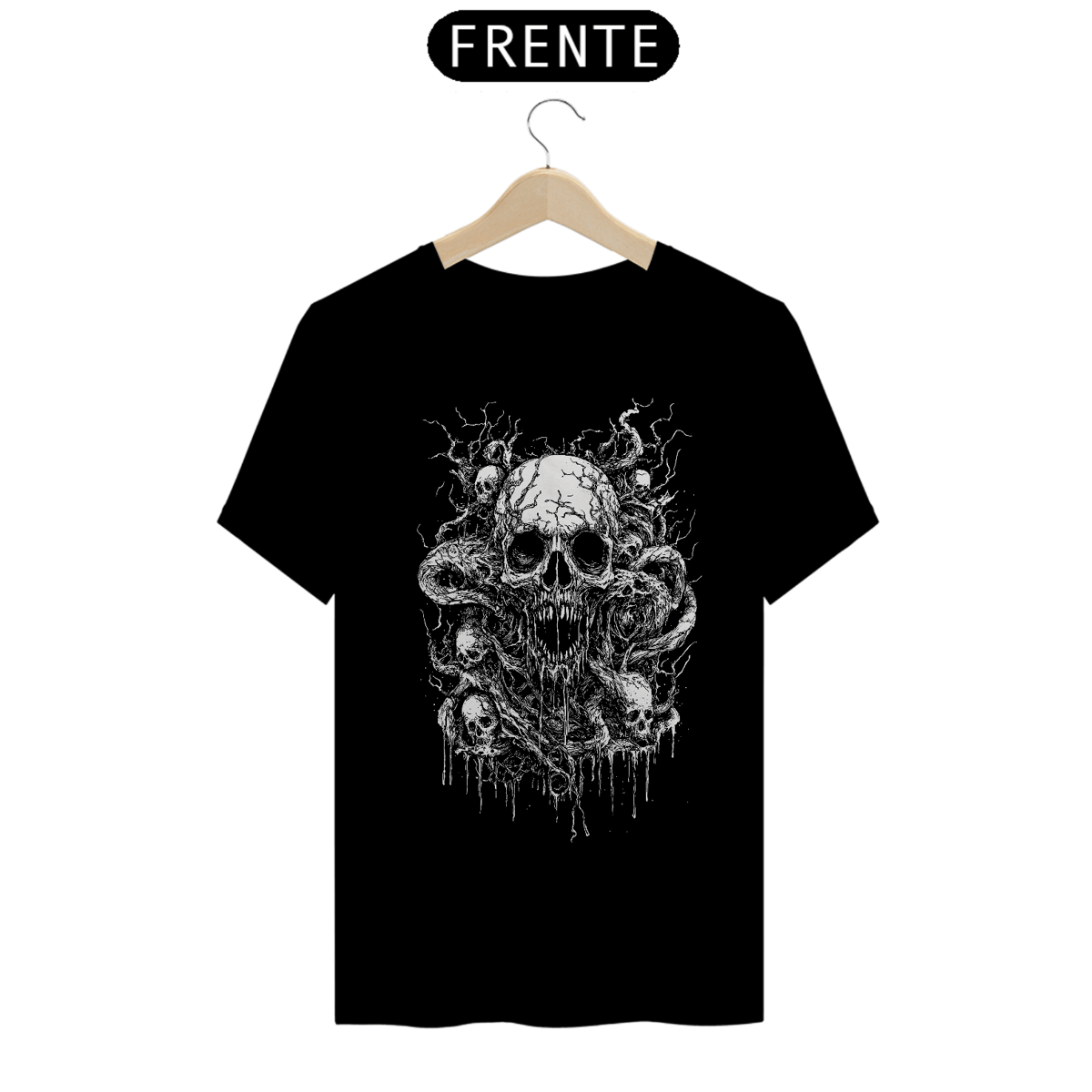 Nome do produto: Camiseta Skull Vines