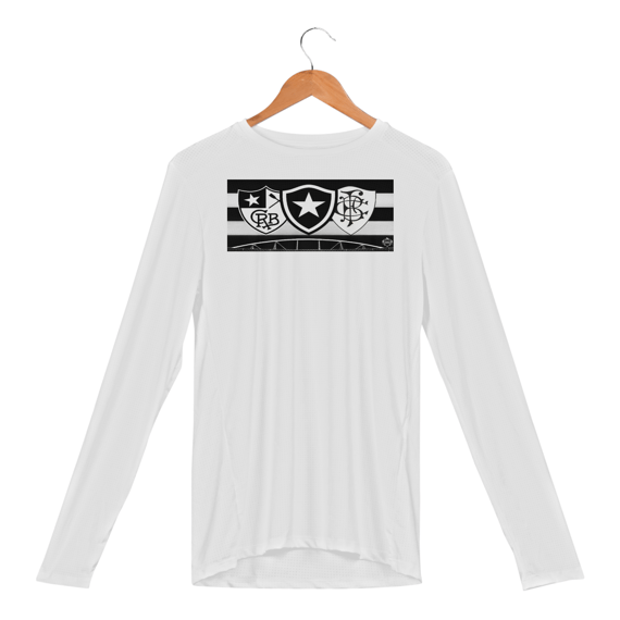 Camisa Manga Longa Sport Dry Uv BOTAFOGO ESCUDOS