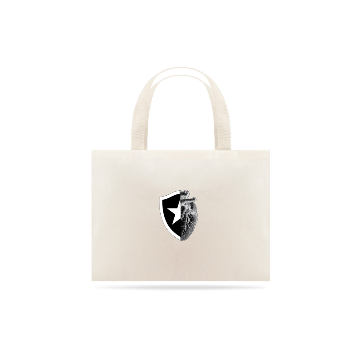 Nome do produto: Eco Bag Grande BOTAFOGO CORAÇÃO