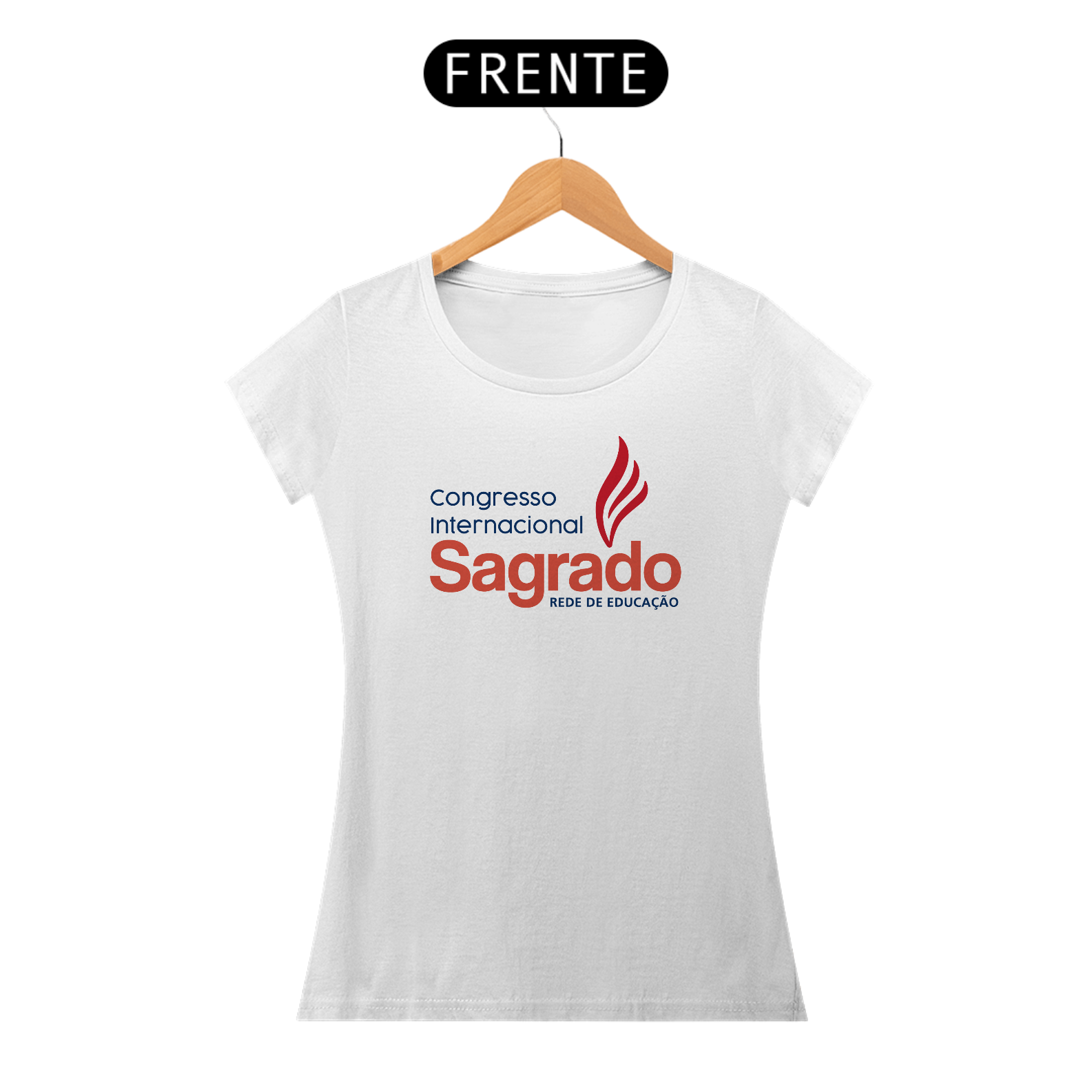 CAMISETA FEMININA SAGRADO BRANCA