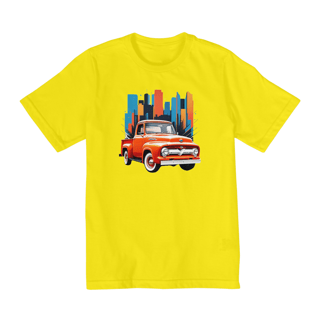 Nome do produto Camiseta Infantil (10 a 14) Ford F-100 Laranja