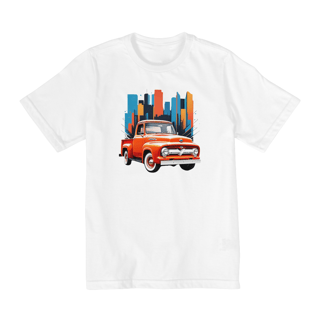 Nome do produto Camiseta Infantil (10 a 14) Ford F-100 Laranja