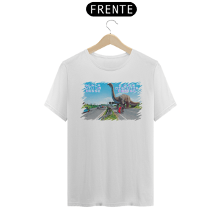 Nome do produto Camiseta Dinossauro na Rodovia com Frase
