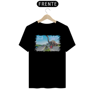 Nome do produto Camiseta Dinossauro na Rodovia com Frase