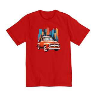 Nome do produto Camiseta Infantil (2 a 8) Ford F-100 Laranja
