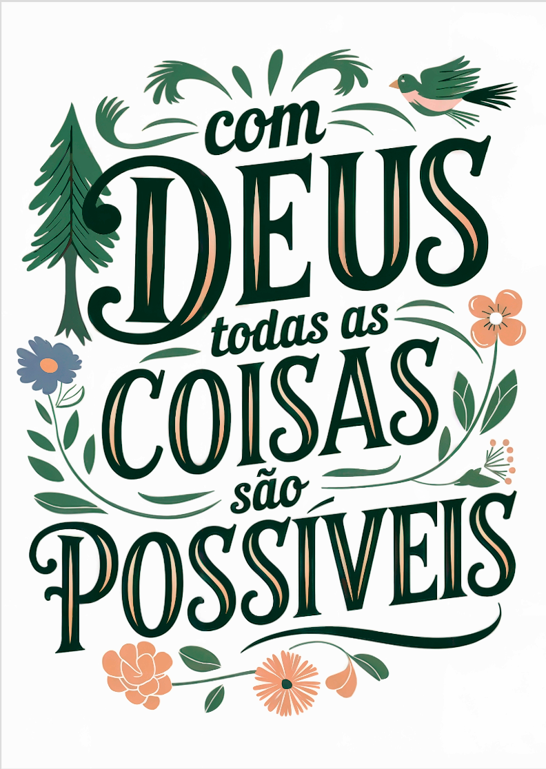 Com Deus todas as coisas são possíveis