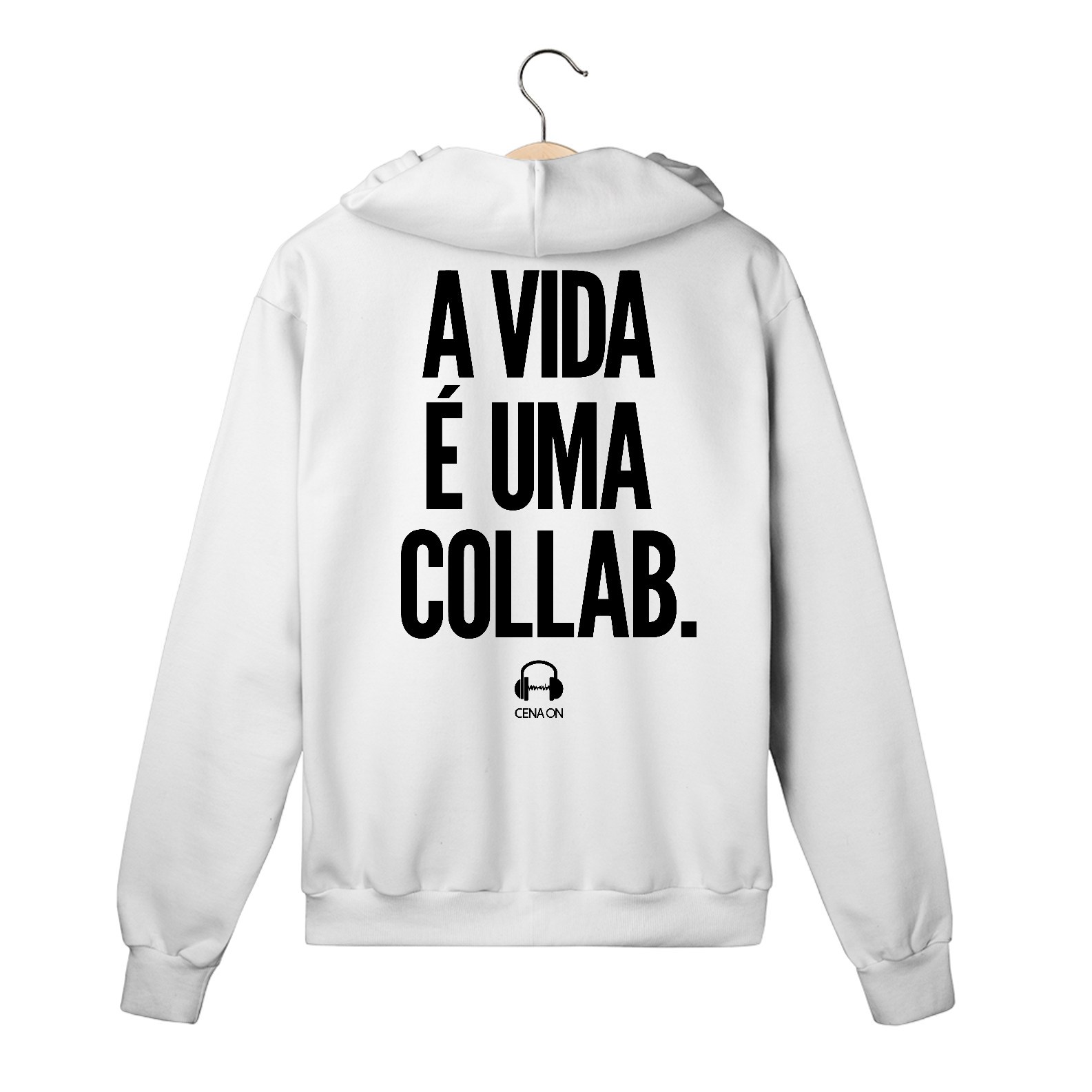 MOLETOM - A VIDA É UMA COLLAB (ZIPER) 