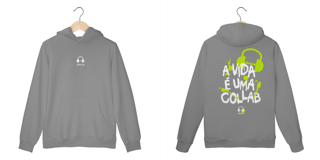Nome do produto MOLETOM CANGURU - A VIDA É UMA COLLAB