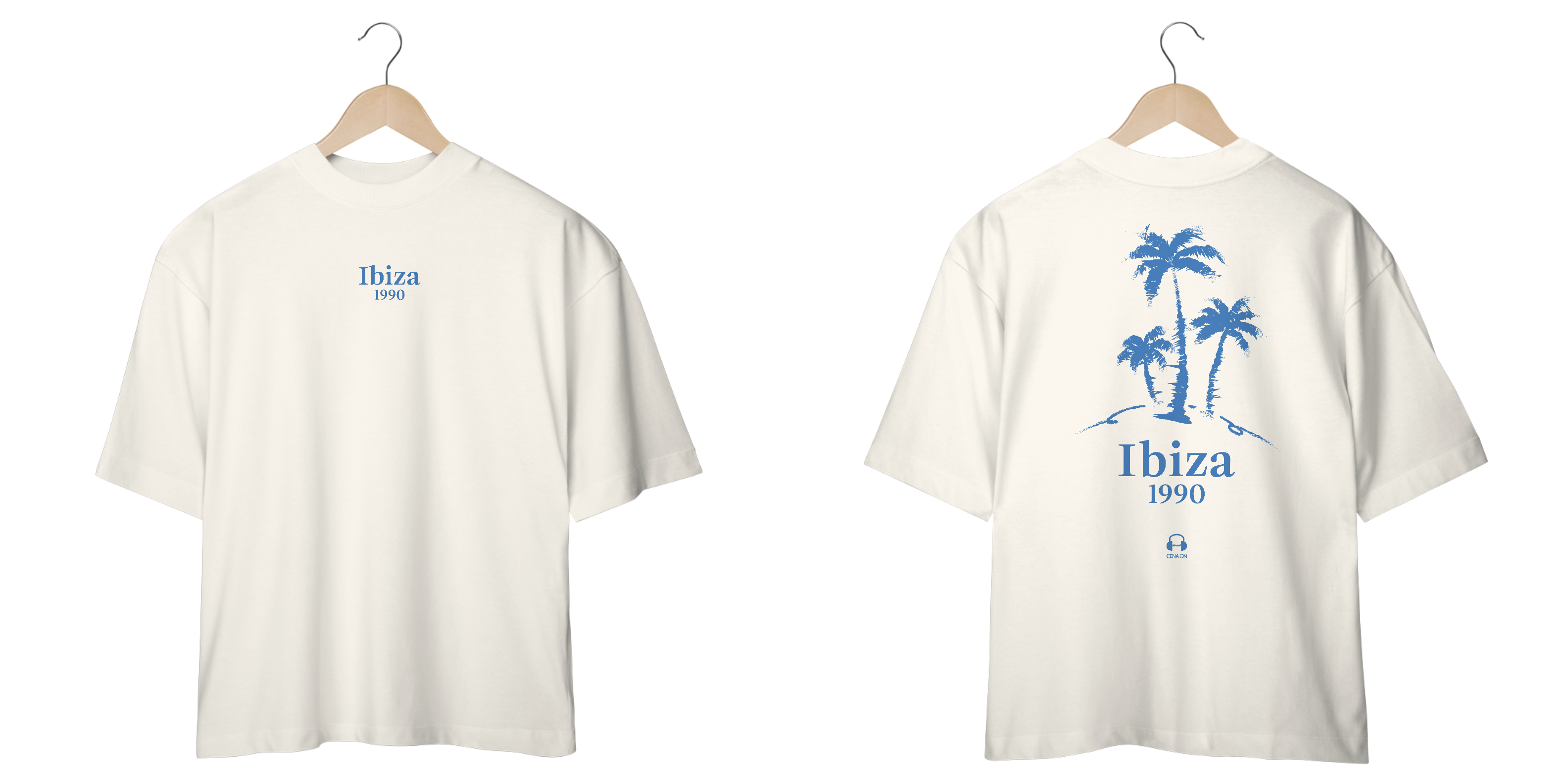 Camiseta Oversized Ibiza 1990