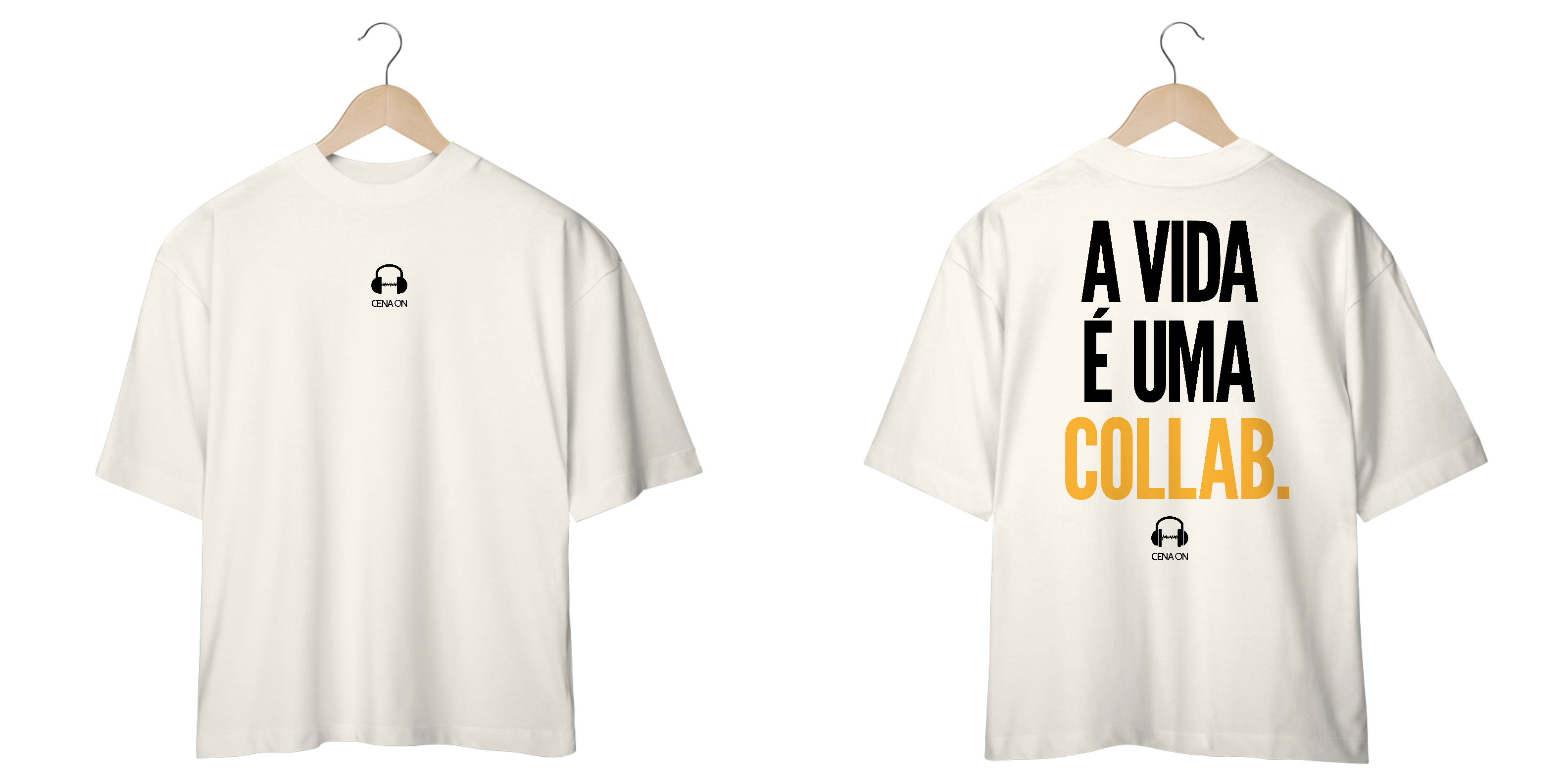 Camiseta Oversized A Vida É Uma Collab 