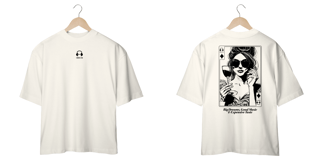 Camiseta Oversized Big Dreams Good Music Expensive Taste