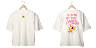 Nome do produto CAMISETA OVERSIZED - GOOD MUSIC
