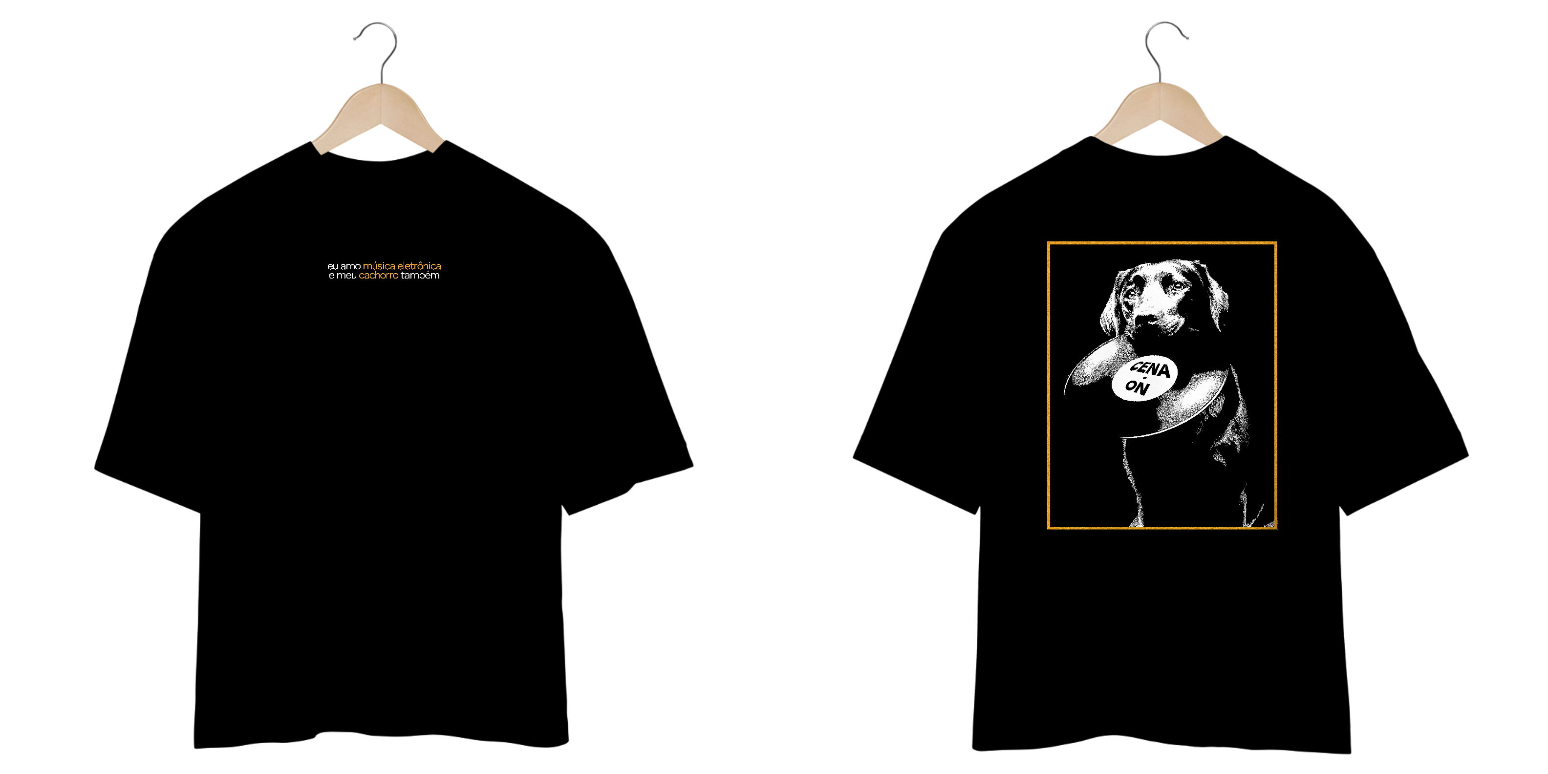 Camiseta Oversized Eu Amo Meu Cachorro