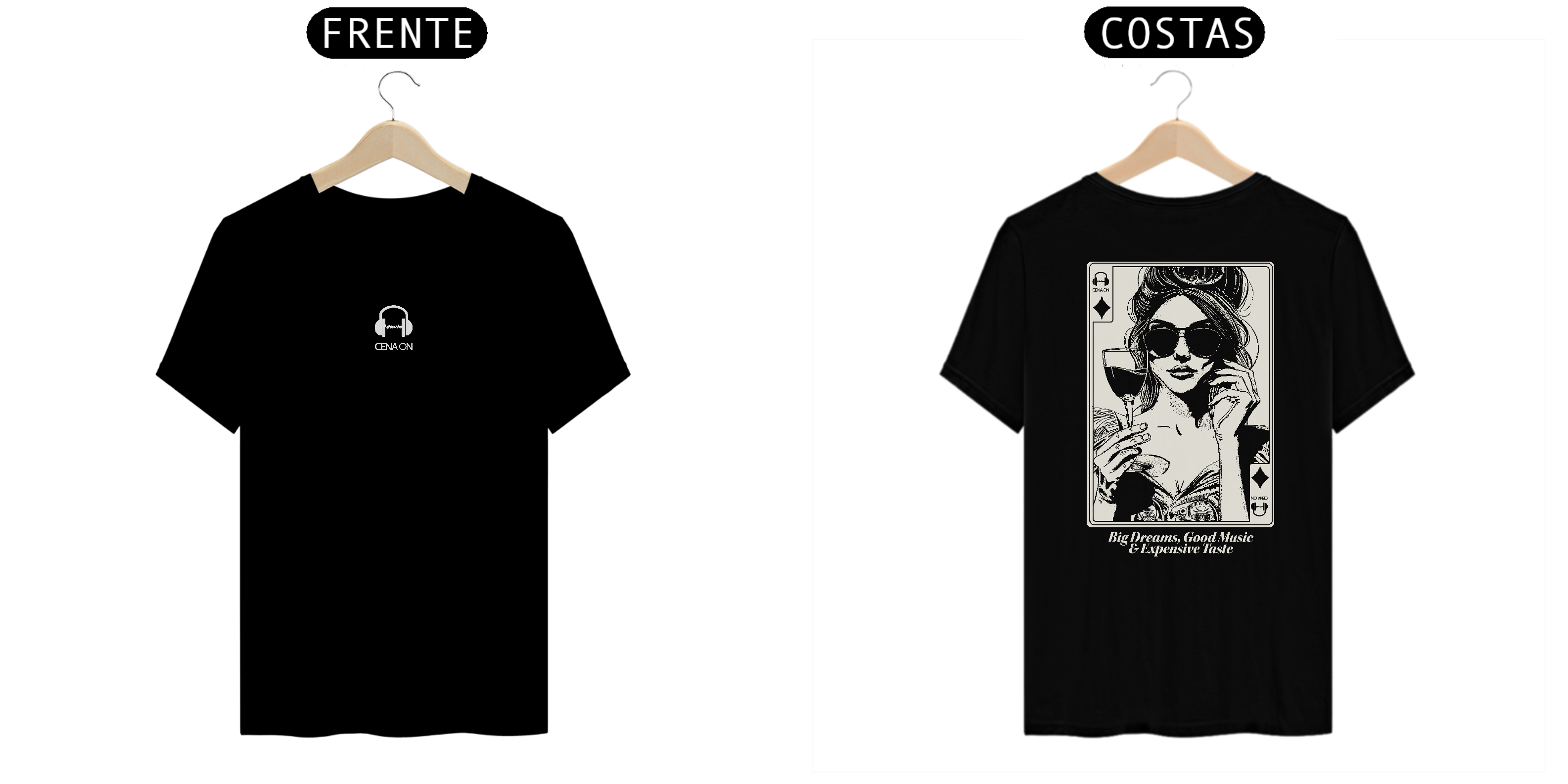 Camiseta Algodão Pima Big Dreams Good Music Expensive Taste