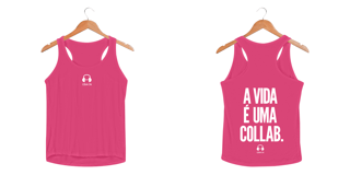 Nome do produto Regata Fem Sport Dry Uv A Vida É Uma Collab