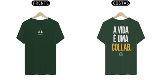 Nome do produto Camiseta Algodão Pima A vida é uma Collab