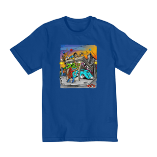 Nome do produto Camiseta graffiti e o fusquinha para criança 
