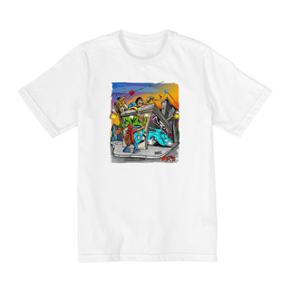 Nome do produto Camiseta graffiti e o fusquinha para criança 