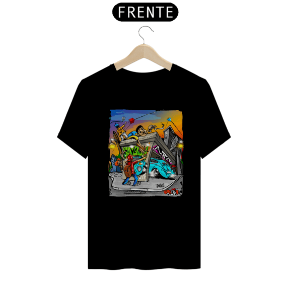 Camiseta GRAFFITI, PIPAS E UM.BELI FUSQUINHA 