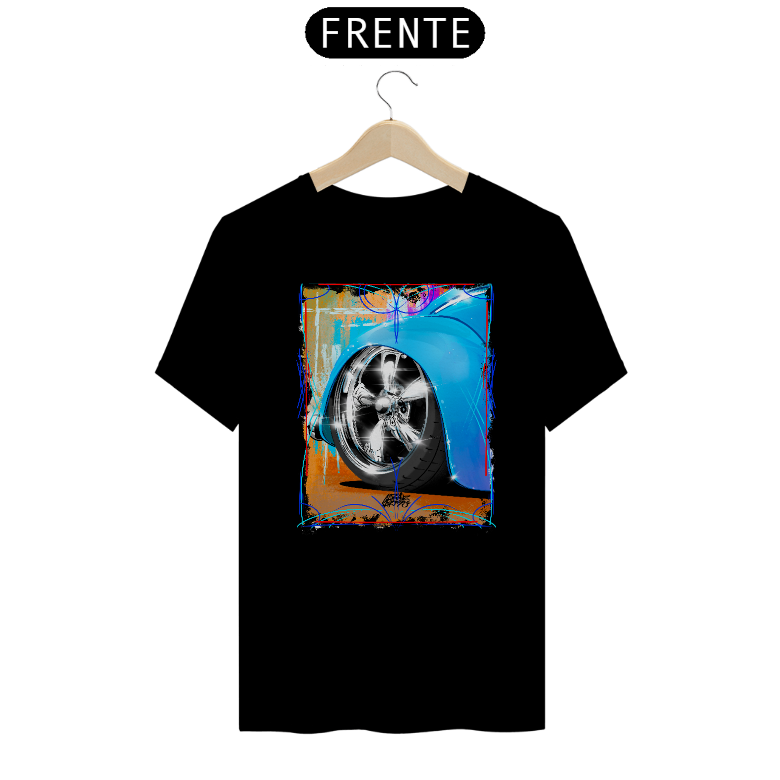 Camiseta Fusca roda 