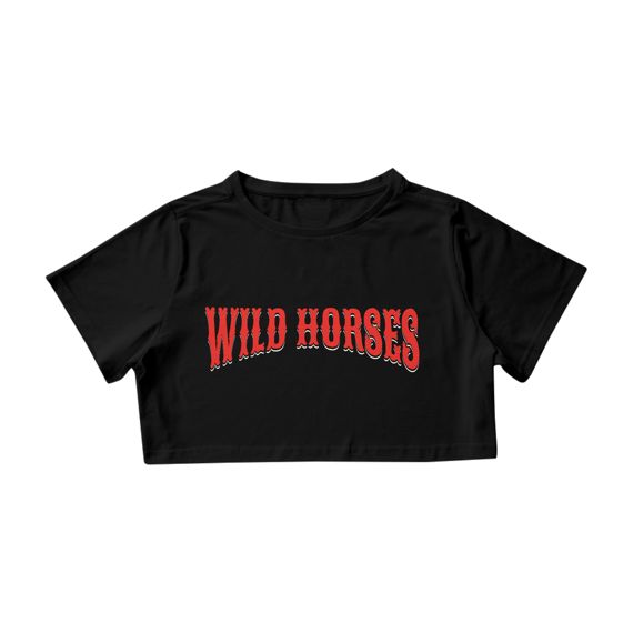 Croped Wild Horses