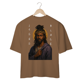 Nome do produto Camiseta Oversized, Jesus Black