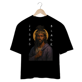 Nome do produto Camiseta Oversized, Jesus Black