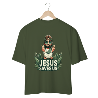 Nome do produto Camiseta Oversized, Jesus Saves