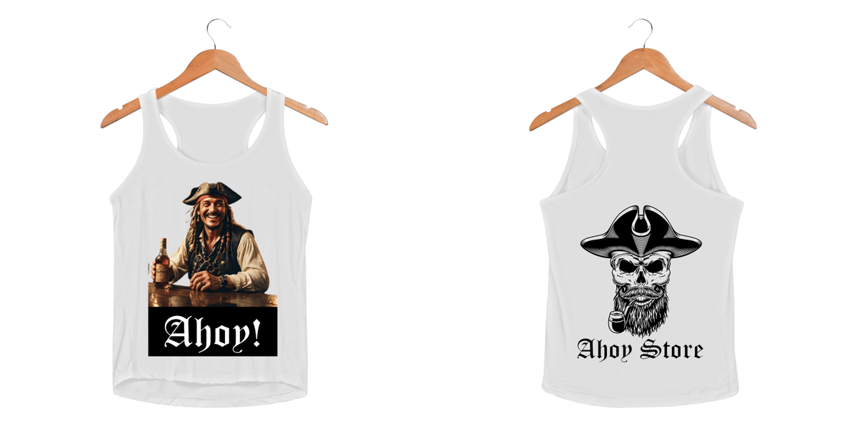 Nome do produto: Regata Feminina - Drunk Pirate