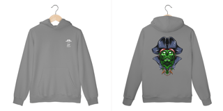 Nome do produto Moletom Canguru Zombie Pirate