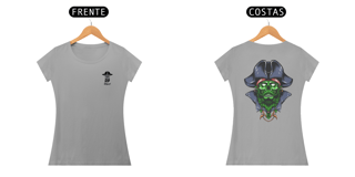Nome do produto Baby look Feminina Zombie Pirate