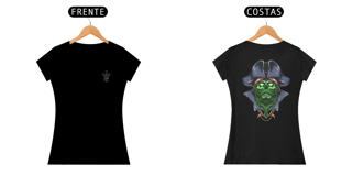 Nome do produto Baby look Feminina Zombie Pirate