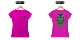 Nome do produto Baby look Feminina Zombie Pirate
