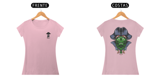 Nome do produto Baby look Feminina Zombie Pirate