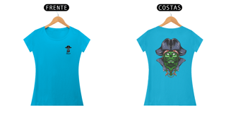 Nome do produto Baby look Feminina Zombie Pirate