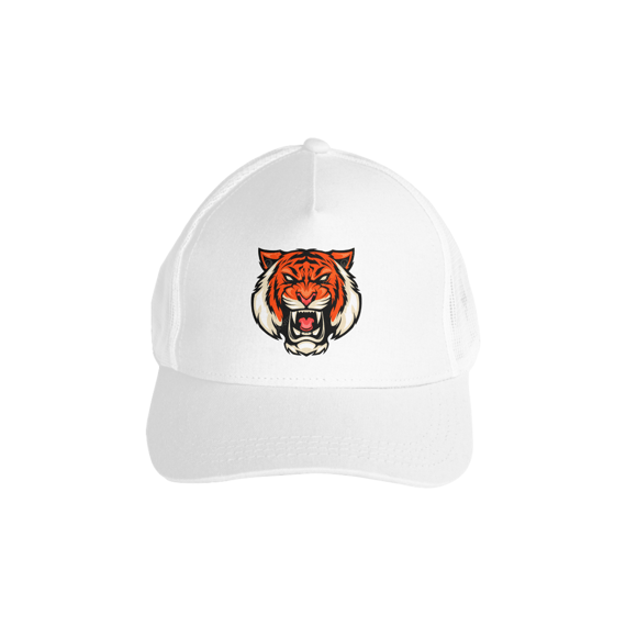 BONÉ AMERICANO COM TELA TIGRE