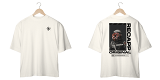 Nome do produto Oversized Space Flowers (estampa preta)