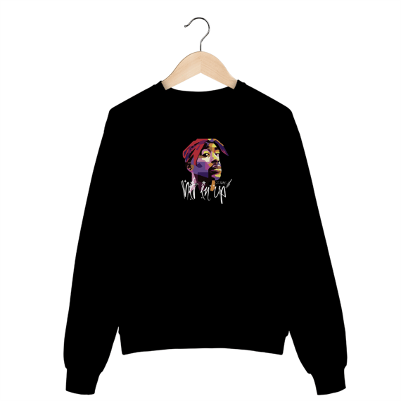 Moletom Tupac Hit En Up (escrita branca)