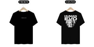 Nome do produto Camiseta Human Evo (estampa branca)