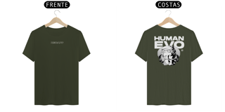 Nome do produto Camiseta Human Evo (estampa branca)