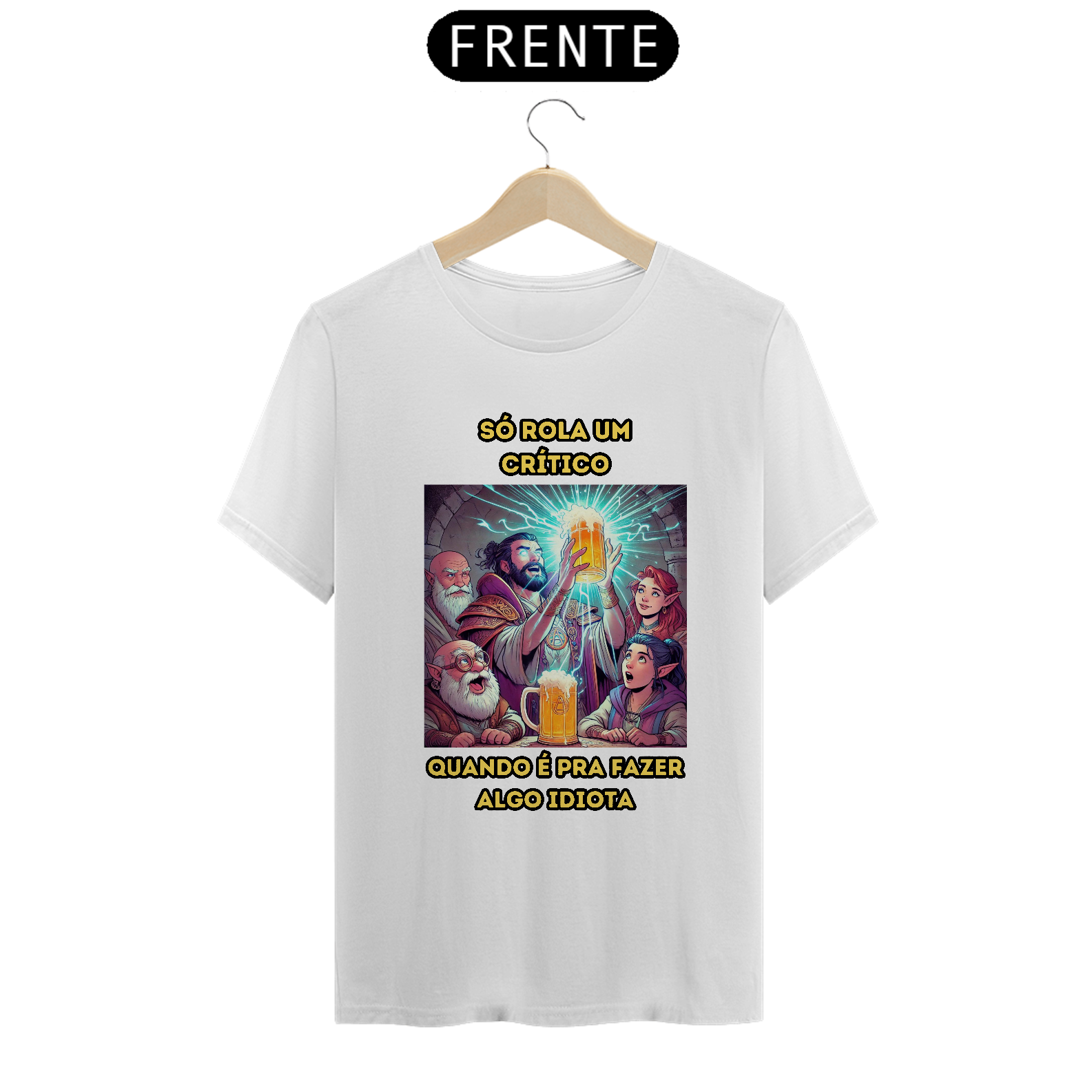 T-Shirt Classic RPG cômica