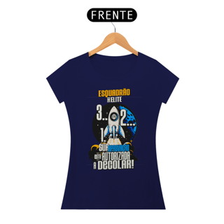 Nome do produto Camiseta Esquadrão baby look - Foguete