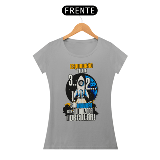 Nome do produto Camiseta Esquadrão baby look - Foguete