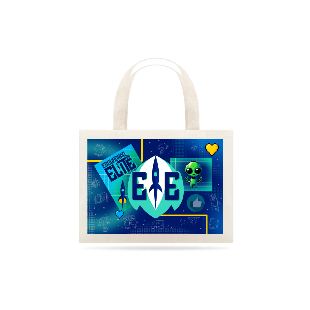 Nome do produto: Eco bag grande - Esquadrão Azul