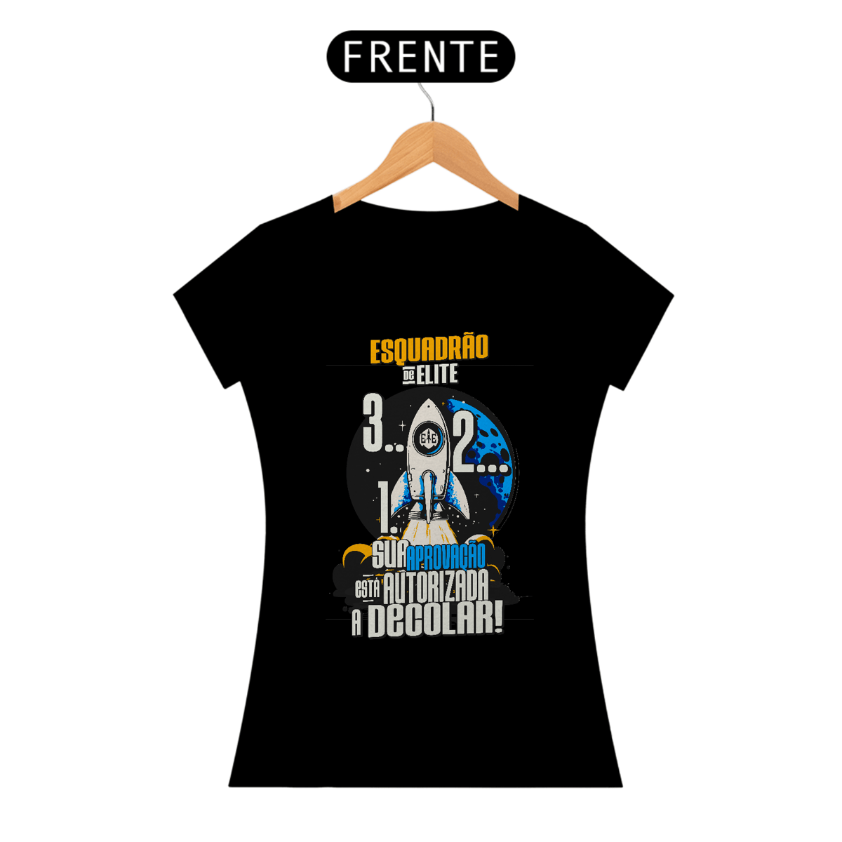 Nome do produto: Camiseta Esquadrão baby look - Foguete